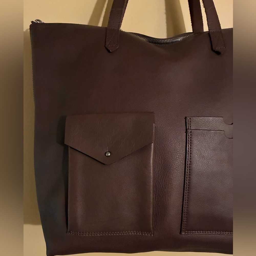 Madewell The Transport Satchel with Pockets in Castle  Rock - Picture 5 of 12